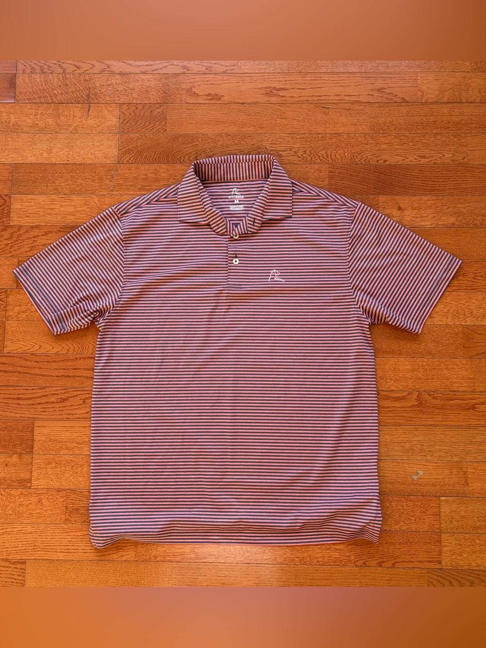 Rhoback Golf Striped Polo Shirt